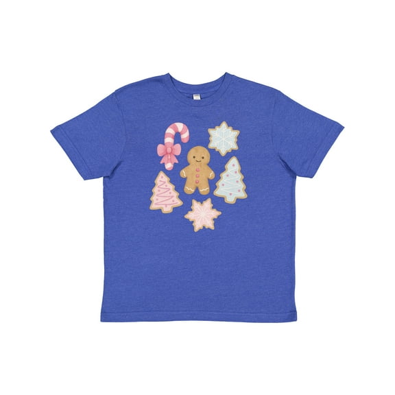 Inktastic Gingerbread Cookies and Christmas Candy Youth T-Shirt