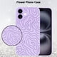 thumbnail image 5 of Funda de teléfono MZELQ para iPhone 16 Plus Silicone Wave Ripple Purple, 5 of 6