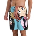 thumbnail image 2 of Boku My Hero Academia Mha Men's Beach Shorts Swim Trunks Casual Quick Dry Board Shorts Swimwear with Mesh Lined and Pockets, 2 of 8