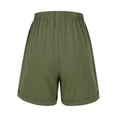 thumbnail image 6 of aidice Cargo Shorts for Women Linen Cotton Drawstring Elastic Waisted Shorts with Pockets Summer Causal Comfy Shorts, 6 of 8