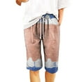thumbnail image 4 of Pantalones cortos sueltos casuales de mujer de moda cintura elástica bolsillos de verano pantalones de impresión Fridja fhjkhfk459976, 4 of 4
