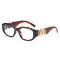thumbnail image 1 of Gafas de sol vintage para mujer, ligeras, de lujo, estilo femenino, personalizadas, de tendencia, planas, 1 of 6