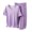 Purple, variant on fatyb Women's Short Sleeve Pajama Sets 2 Piece Short Sleeve Crew Neck Tops and Pjs Shorts Lounge Outfits