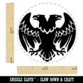 thumbnail image 2 of Double Headed Eagle Heraldry Self-Inking Rubber Stamp Ink Stamper - Green Ink - Medium 1 Inch, 2 of 7