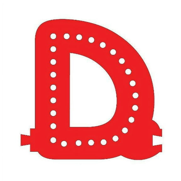 Smart LED Letter D - RED