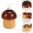 thumbnail image 4 of Multibey Mushroom Magnetic Paperclip Holders for Desk, Wooden Paper Clips Holders Dispenser with 100pcs 1.1in Paperclips, Desk Accessories Supplies for Home,Office, 4 of 8