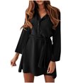 thumbnail image 2 of Gspmoly Robes d'Été pour Femmes 2025, Robe Polyvalente Décontractée à Manches Longues et Col Rond pour Femmes, Robes de Cocktail Économies d'Été, 2 of 6