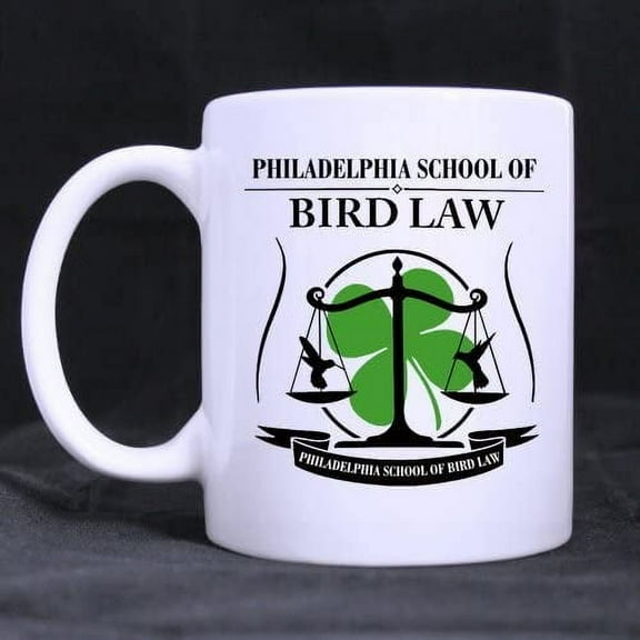Philadelphia School Of Bird Law Mug Funny Novelty Ceramic Tea Coffee Mug with Gift Box (11oz)