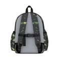 thumbnail image 3 of Green Dinosaurs MultiShapes Pattern Cute School Backpack with Padded Back and Adjustable Shoulder Straps 13.4"x11"x4.7", 3 of 5
