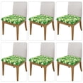 thumbnail image 2 of Easygdp Happy St. Patrick's Day Square Chair Cushion Cover Stretch Chair Seat Covers Removable Washable for Hotel, Bedroom, Office-Six Piece, 2 of 7