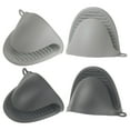 thumbnail image 1 of Uxcell 4 piezas Mini Manoplas de Silicona para Horno 110x85x70mm Guantes de Aire Caliente Resistentes al Calor, Gris Oscuro Gris Claro, 1 of 6