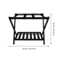 thumbnail image 3 of IFANLANDOR 1Pcs Lumber Storage Rack Black Wood Multi-layer for Home Owners, 3 of 4