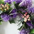 thumbnail image 2 of Simulation Garland Lavender Wreaths Round-shaped Festive Ornaments Elegant Gift Wall Decoration Silk Flower Handmade, 2 of 10