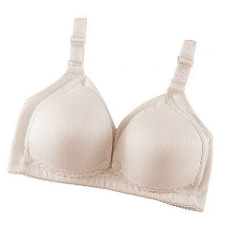 Bcresic Saving Nursing Bras for Breastfeeding Lace Maternity Bra Front Open Buckle Bralettes Wireless Pregnancy Sleep Bralette Support Postpartum Underwear Deals 04-White 36/80