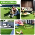 thumbnail image 7 of Goasis Lawn Extra Thick Artificial Grass Turf Indoor Outdoor Synthetic Grass Rug, 12' x 39', Green, 7 of 7