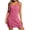 01 Hot Pink, variant on YueHuiYing Women's Swim Cover-Up Sleeveless Deep V Beach Dress Side Slit Vacation Swim Dress Solid Color Dress