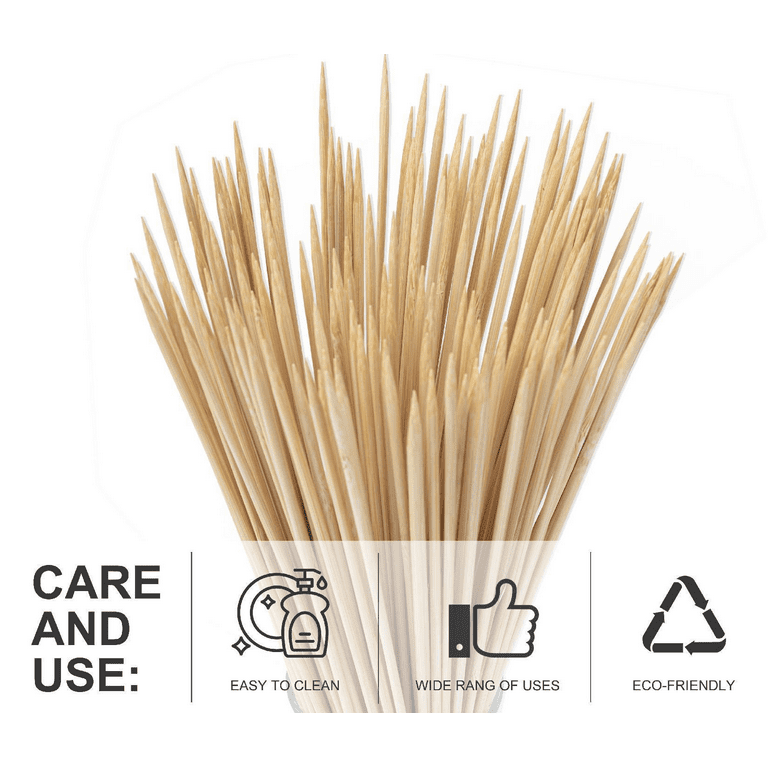 Restaurantware 4-Inch Eco-Friendly Medium Steak Markers - Sustainable Bamboo Paddle Skewer Disposable and Recyclable 1000-ct