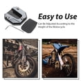 thumbnail image 3 of OUNONA Motorcycle Kickstand Foot Side Grey Aluminum Alloy Enhanced Stability 1Set for Motorcycle Parking, 3 of 6