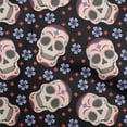 thumbnail image 1 of oneOone Cotton Jersey Black Fabric Skull Fabric For Sewing Printed Craft Fabric By The Yard 58 Inch Wide-aC, 1 of 5
