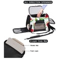 thumbnail image 2 of Watermelon Fabric 900D Oxford Cloth Pet Carrier Bag with Sherpa Base and Nylon Webbing, 17x10x11.8 in (43x26x30 cm) | Breathable and Durable Dog Travel Tote, 2 of 7
