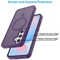thumbnail image 4 of Galaxy S24 FE 5G Case,Magnetic Phone Case with MagSafe for Samsung Galaxy S24 FE 6.7",Takfox [Frosted] Shockproof Case Matte Hard Plastic & Silicone Rubber Full Body Bumper Protection Cover,Purple, 4 of 9