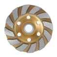 thumbnail image 2 of 4 Inch Diamond Grinding Wheel HHS Heavy Duty Turbo Row Diamond Grinding Wheel Disc Angle Grinder Disc Professional Woodworking Tool for Concrete Granite Stone Marble Tile Masonry, 2 of 9