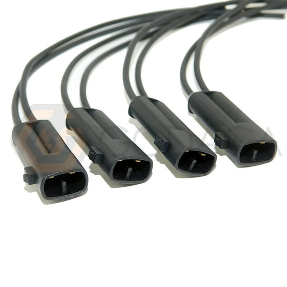 4x Male Connector 2-way for Ignition Coil injector 90980-11246