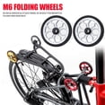 thumbnail image 2 of MYG pour Roue Facile en Alliage d'Aluminium 82 mm pour Vélo Pliant Brompton Easywheel Pièce de Remplacement Modifiée Roue de Stationnement pour Bicyclette Roues de Sécurité à Lumière Forte Rouge, 2 of 10