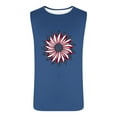 thumbnail image 5 of cllios 4th of July Tank Tops for Men Patriotic Red White and Blue Graphic Tees Summer Casual Crewneck Top Muscle Sleeveless T Shirt Vest, 5 of 6