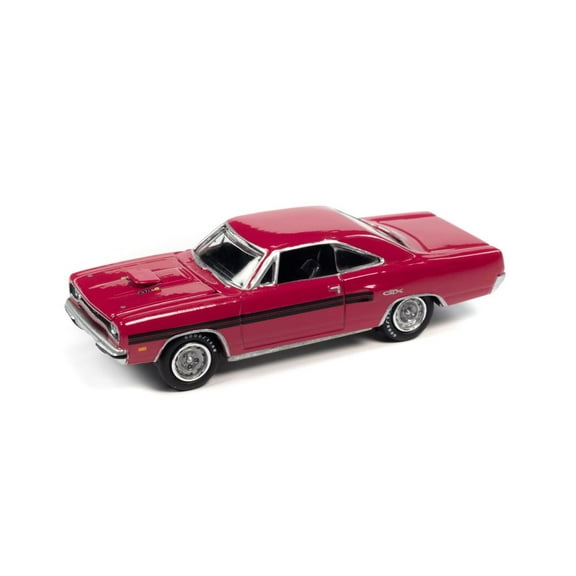 1970 Plymouth GTX, Moulin Rouge Pink - Johnny Lightning JLSP177/24A - 1/64 scale Diecast Model Toy Car