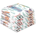 thumbnail image 4 of Dreamtimes Cartoon Cute Owl Kitchen Dish Towels 4 Piece,Absorbent Soft Dishcloths Towels Reusable Hand Towels Quick Drying Cleaning Cloth, Tea Towels,18" x 28", 4 of 7