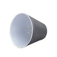 thumbnail image 4 of Aspen Creative 32105-2 Small Hardback Empire Shape Chandelier Clip-On Lamp Shade Set (2 Pack), Transitional Design in Grey & Black, 6" bottom width (3" x 6" x 5"), 4 of 7