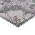 thumbnail image 3 of Addison Rugs Chantille Indoor/Outdoor Traditional Global Pink Machine Washable Round Rug, 8' x 8', 3 of 8