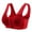 6# Red, variant on Cyglowse Bras for Women Comfortable Front Button Wireless Shaping Bra, Bras for Older Women Red 46