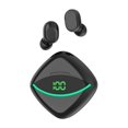 thumbnail image 1 of Wireless Bluetooth Headset Semi-in-Ear Digital Display Black, 1 of 5