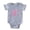 Heather Grey, variant on CafePress - X Pink Initial_Tr - Cute Infant Baby Football Bodysuit