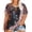 3069-Brown, variant on Womens Tie Dye Tops Plus Size 5X Summer Shirts Crew Neck Ripped Cutout Fashion Short Sleeve Tee Loose Fit Tunics Spring Blouses Casual Tunic Tops 5XL 26W 28W