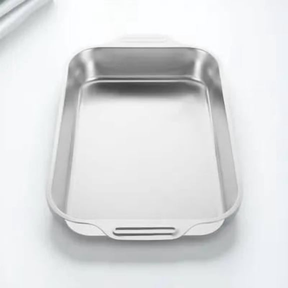 Healifty Stainless Steel Fish Grill Tray - 1-Pack BBQ Serving Tray for Outdoor Cooking, Grilling and Barbecue