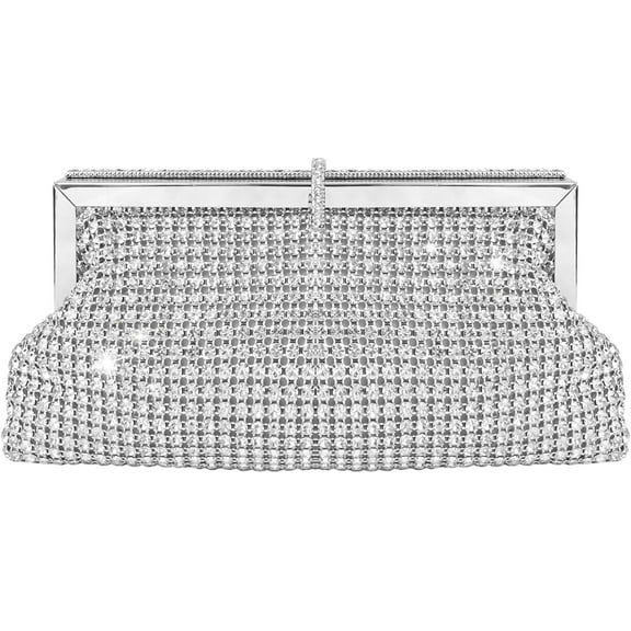 Rhinestone Clutch Sparkly Purse Evening Wedding Clutch Glitter Bridal Elegant Evening Bags for Women