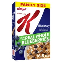 Special K Cold Breakfast Cereal, 11 Vitamins and Minerals, Made With Real Blueberries, Family Size, Blueberry, 16.9oz Box (1 Box)