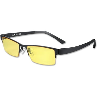 KLIM Optics Blue Light Blocking Glasses + Reduce Eye Strain and Fatigue + Gaming Glasses for PC Mobile TV + Blocks 92% Blue Light + Computer Glasses with UV Protection