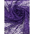 thumbnail image 2 of Raschelle Floral Lace, 60" Wide, Non-Stretch, Sells by the Yard from Sal Tex Fabrics, Purple, 2 of 2