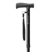 [2 Pack]- HurryCane Freedom Edition Folding Cane with T Handle, Black
