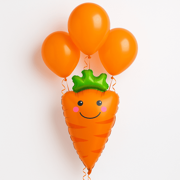 Carrot Balloon Bouquet Party Decorations Orange Kids Birthday balloons