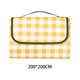 thumbnail image 3 of Manta de camping, esterilla de playa, impermeable, portátil, plegable, para pícnic Amarillo, 3 of 9