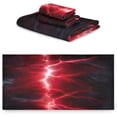 thumbnail image 2 of Coolnut Red Lightning Towels Absorbent Bath Towels Set Soft & Comfortable Towel Set for Home Hotel Decor, 3 Piece Washcloth Gift, 2 of 7