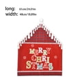 thumbnail image 3 of Billuyoard Cubierta de silla de Navidad con letras en inglés, accesorios de boda, funda para muebles, forma de sombrero de rejilla, funda plegable, arreglo Kits de decoración para fiestas Rojo Billuyoard HA069386-02, 3 of 6