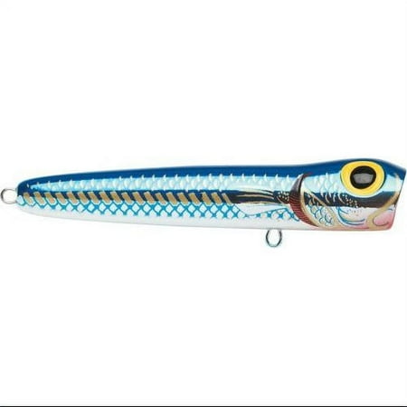 UPC: 0039984918292 | Storm Saltwater Rattlin Chug Bug 4 3/8 Topwater Fishing Lure 15/16oz Metallic Blue Mullet