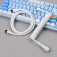 thumbnail image 2 of Usb c Coiled Cable Keyboard Fast Charging Usb a to Type c Data Mechanical Keyboard Cable, 2 of 5