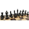 thumbnail image 3 of BLACK EBONY WOOD REARING KNIGHT 4 1/2 Kg Large Staunton Chess Men Set - NO Board, 3 of 4